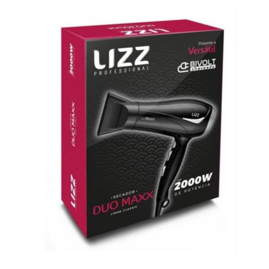 Secador de Cabelo Lizz Duo Maxx 2000w Bivolt Preto - 2