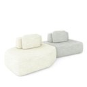 Ver imagem 3 de Sofá Modular Ilha Dakota 2 Módulos 310cm Offwhite e Cinza Linho Gran Belo