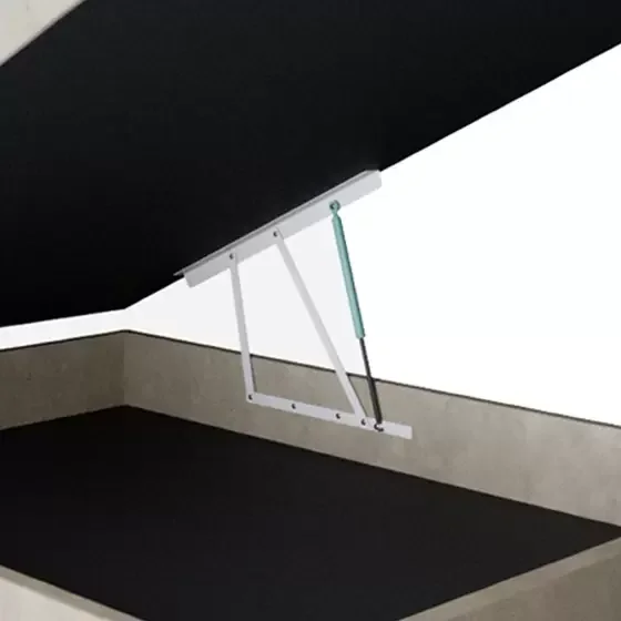 Ver imagem 3 de Cama Box Baú Casal Colchão Molas Bonnel + Box Suede Bege Sp Móveis 69x138x188:Bege