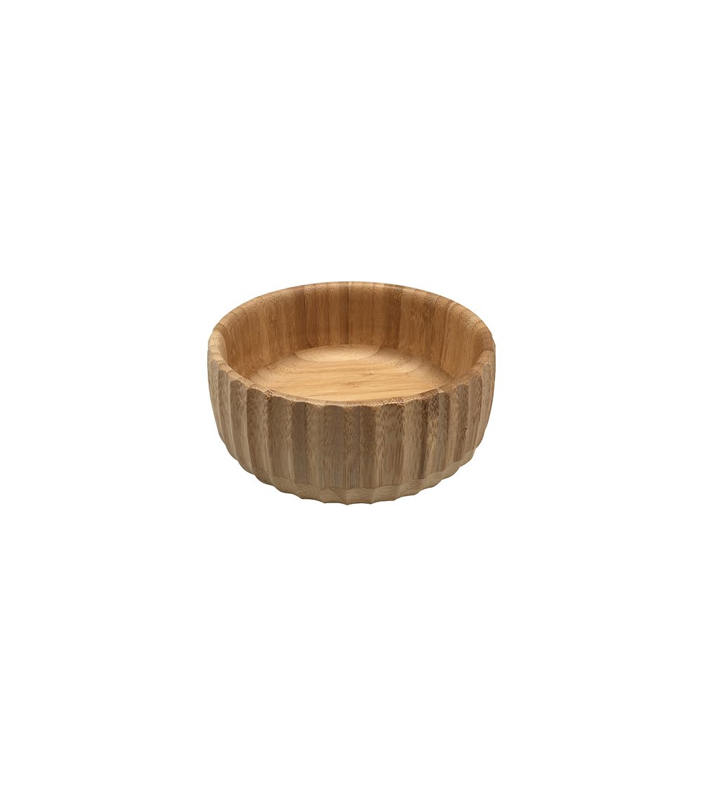 Bowl Pote Canelado de Bambu 15 Cm - Oikos