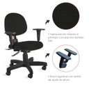 Ver imagem 4 de Cadeira Executiva com Backsystem e Braço – Ergonômica, com Ajuste de Altura, Inclinação e Apoio de B