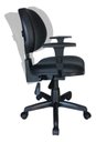 Ver mais imagens de Cadeira Executiva com Backsystem e Braço – Ergonômica, com Ajuste de Altura, Inclinação e Apoio de B