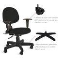 Ver imagem 6 de Cadeira Executiva com Backsystem e Braço – Ergonômica, com Ajuste de Altura, Inclinação e Apoio de B