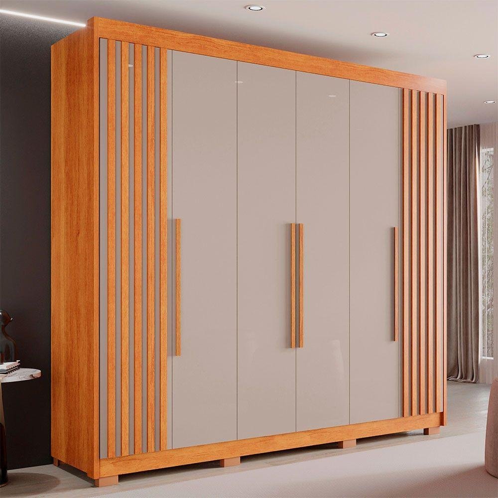 Guarda-roupa Casal com Pé 6 Portas 6 Gavetas Granada Sallêto Cinamomo ...
