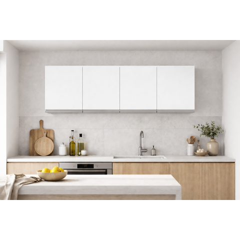 Aéreo Armário Multiuso Andreia P/cozinha 160cm Ajl Móveis - Branco