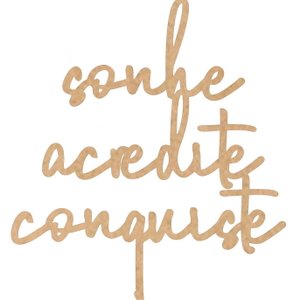 Aplique Recorte Laser Palavras Escritas Frases Mdf Cru