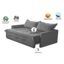 Ver imagem 2 de Sofá sem Caixa Retrátil e Reclinável 2,00m com Molas Maísa Suede Adonai Estofados