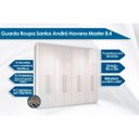 Ver imagem 2 de Guarda Roupa Master 8.4 + Cômoda Master 2.4 Branco - Santos Andirá