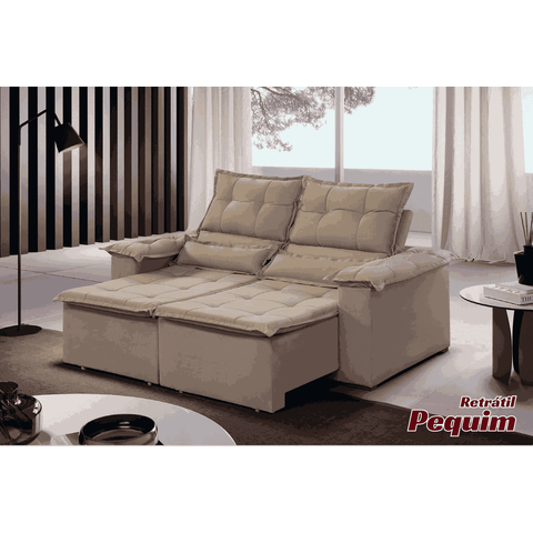 Sofá Retrátil e Reclinável 1,80m Pequim I União Estofados