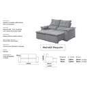 Ver imagem 2 de Sofá Retrátil e Reclinável 1,80m Pequim I União Estofados