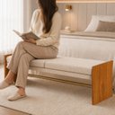 Ver mais imagens de Recamier Banco Decorativo 141cm Verso