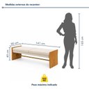 Ver imagem 3 de Recamier Banco Decorativo 141cm Verso