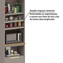 Ver imagem 6 de Paneleiro 3 Portas e 1 Gavetão para Forno ou Micro-ondas 70c Cinammon/freijó