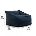 Ver imagem 5 de Poltrona Diana - Puff C/ Enchimento Tecido Couro Sintético