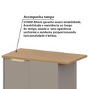 Ver imagem 6 de Balcão de Canto Reto 90cm 1 Porta com Tampo Lumina Luciane M Cinammon/cinammon