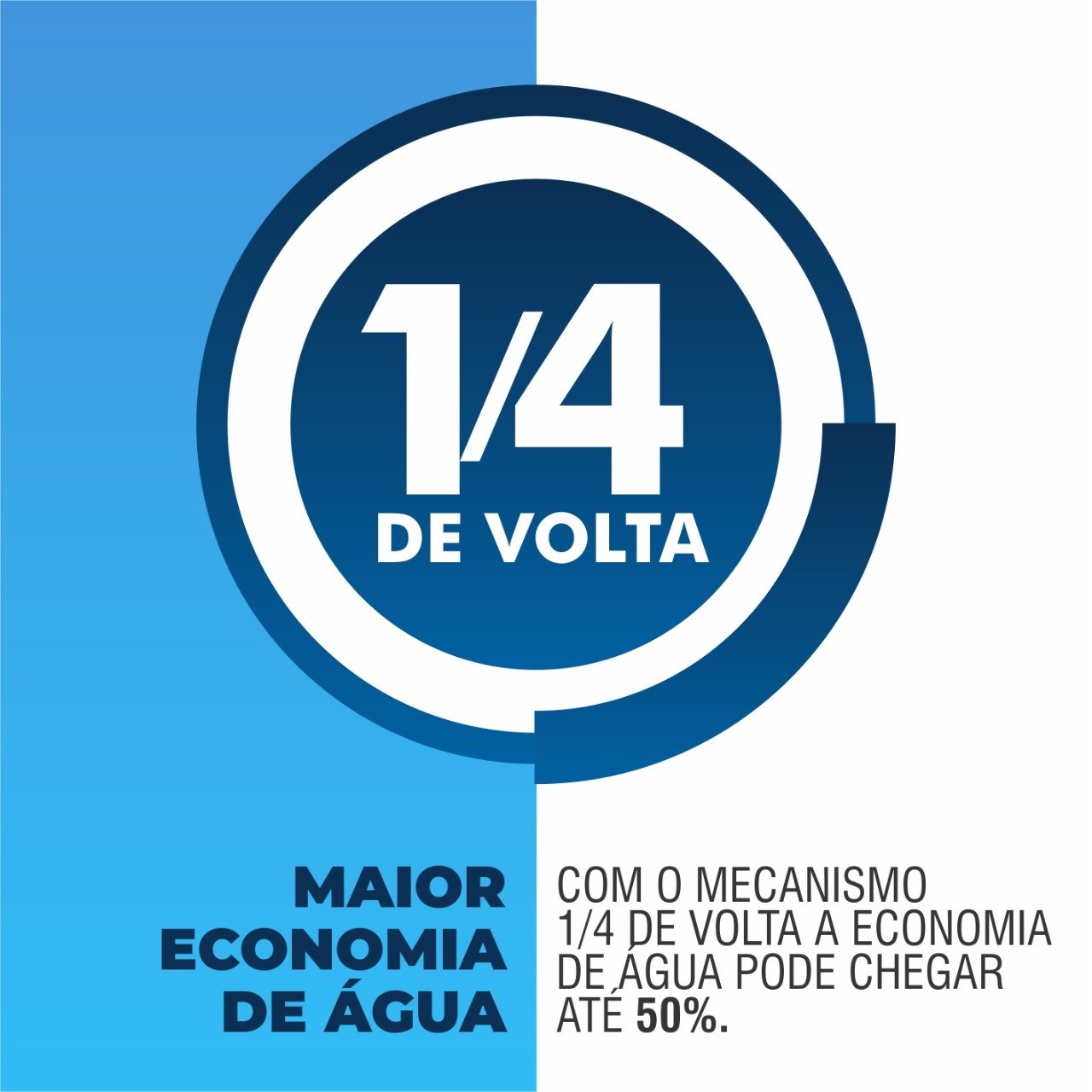 Torneira Em Abs Preta Lavatório 1/4 De Volta - 3