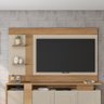 Rack Bancada Columbus Com Painel Discovery Para TV Até 65 Pol. Buriti/Off White - Caemmun - 2
