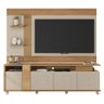 Rack Bancada Columbus Com Painel Discovery Para TV Até 65 Pol. Buriti/Off White - Caemmun - 1