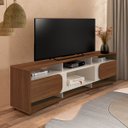 Ver imagem 4 de Rack com Painel Elegance P/ Tv até 86" com 2 Portas Cedro/off White - Artely
