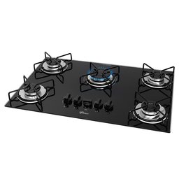 Cooktop a Gás 5 Bocas Fischer Fit Line Trempe Esmaltada Aramado 36360-102676 - 2
