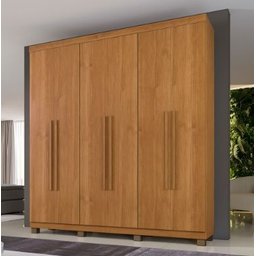 Guarda Roupa Casal 06 Portas Milão Cinamomo C/ Pes - 1