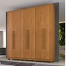 Guarda Roupa Casal 06 Portas Milão Cinamomo C/ Pes - 1