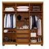 Guarda Roupa Casal 06 Portas Milão Cinamomo C/ Pes - 2