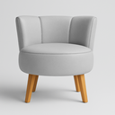Ver imagem 5 de Kit 2 Poltronas para Sala Compacta Tecido Corano Luxo Estrutura Reforçada Pés em Madeira Natural
