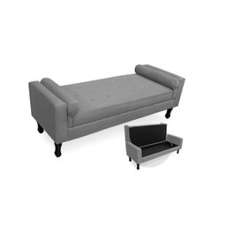 Recamier Bau Felix Casal 1,40 Suede Cinza - 1