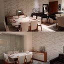 Ver imagem 4 de Adesivo de Parede Tijolo À Vista Branco Cinza Impermeável Lavável 3d para Quarto e Sala