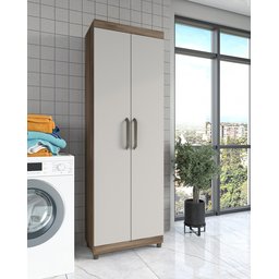 Multi-uso Duas Portas, Moderno, Compacto para Vários Ambientes - Naturale / Off White - 2