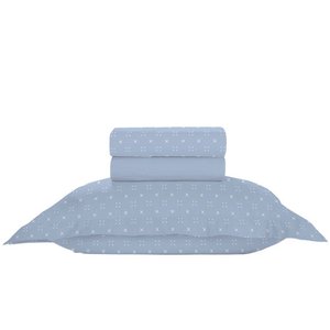 Jogo de Cama Solteiro 3 Peças 100% Algodão 200 Fios - Nattan (7901)