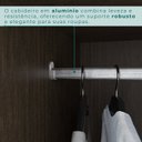 Ver mais imagens de Guarda-Roupa 6 Portas 6 Gavetas Plus 100% MDF Anápolis Marrom/New Canion