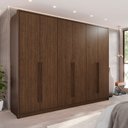 Ver imagem 1 de Guarda-Roupa 6 Portas 6 Gavetas Plus 100% MDF Anápolis Marrom/New Canion