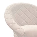 Ver imagem 4 de Kit 4 Cadeiras Sala de Estar Liz Veludo Marfim