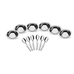 Jogo de Sobremesa 12 Peças em Aço Inox Verão Prata Martinazzo - 1 Jogo de Sobremesa 12 Peças em Aço Inox Verão Prata Martinazzo - 1