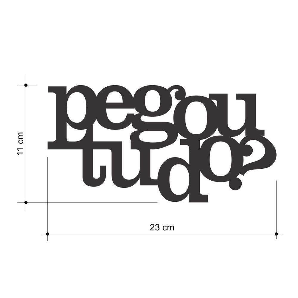 Porta Chave Decorativo Em Mdf Pegou Tudo? - 2