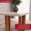 Ver imagem 6 de Conjunto Sala de Jantar Mesa Manu 160cm Tampo MDF Canto Reto 6 Cadeiras Lily