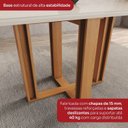 Ver imagem 7 de Conjunto Sala de Jantar Mesa Manu 160cm Tampo MDF Canto Reto 6 Cadeiras Lily