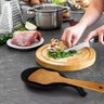 Kit 03 Descanso para Talheres Silicone Utensilio Preto - 4