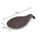 Ver imagem 2 de Kit 03 Descanso para Talheres Silicone Utensilio Preto