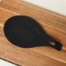 Kit 03 Descanso para Talheres Silicone Utensilio Preto - 3