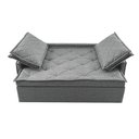 Ver imagem 5 de Sofá Sem Caixa Retrátil e Reclinável 1,65m Cama inBox Loft Linho Cinza Claro