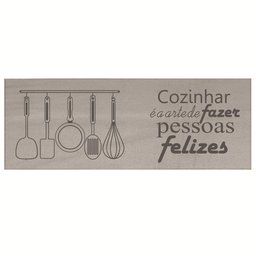 Tapete Passadeira Antiderrapante Areia Felizes Chumbo 45x140cm FASTLAR - 4