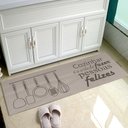 Ver imagem 2 de Tapete Passadeira Antiderrapante Areia Felizes Chumbo 45x140cm FASTLAR