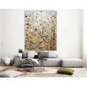 Ver imagem 2 de Quadro Tela Abstrato Original Pintado A Mão Pollock