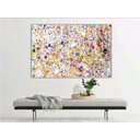 Ver imagem 2 de Quadro Pollock Pintado A Mão Abstrato Vertical Horizontal