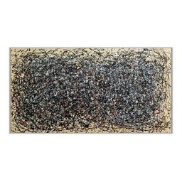 Quadro Pollock Pintado A Mão 80x150 - 3