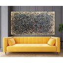 Ver imagem 2 de Quadro Pollock Pintado A Mão 80x150