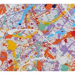 Quadro Tela Abstrato Original Pintado A Mão Pollock - 4